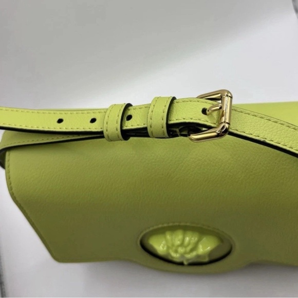 Versace $1,769 Vitello Shoulder Bag Citron Medusa NWT / NIB - Picture 5 of 11
